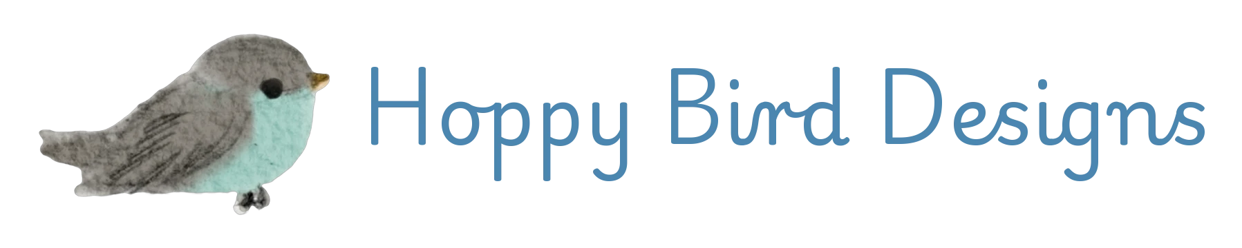 Blue logo, with name