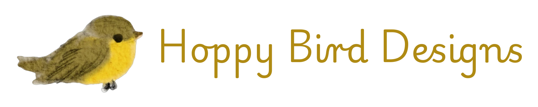 Yellow logo, with name